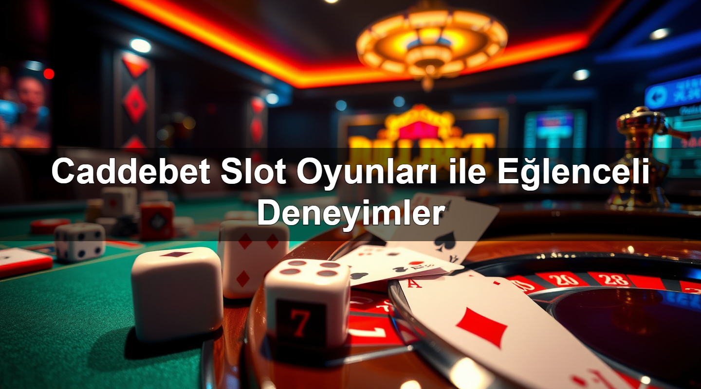 Caddebet Slot Oyunları ile Eğlenceli Deneyimler 1 Caddebet Slot Oyunları ile Eğlenceli Deneyimler