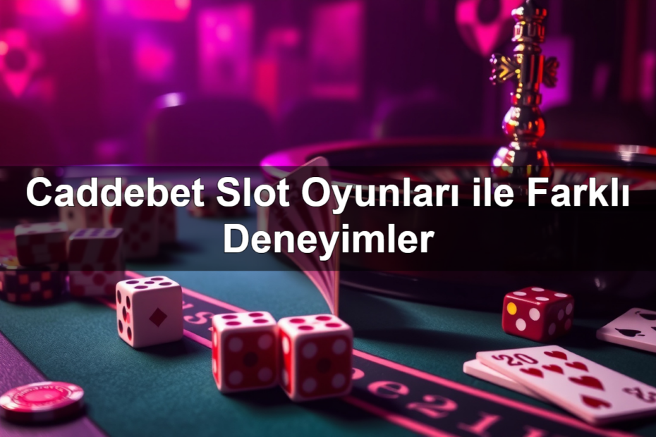 Caddebet Slot Oyunları ile Farklı Deneyimler 9 caddebet slot oyunlar ile farkl deneyimler 1782319960518